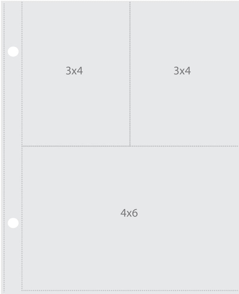 Simple Stories Sn@p 6x8 Binder Pocket Pages - 3x4/4x6