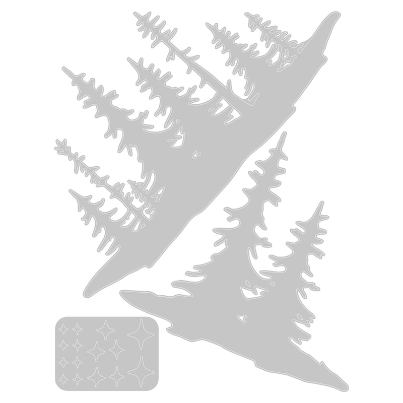 Sizzix Thinlits Dies by Tim Holtz Forest Shadows