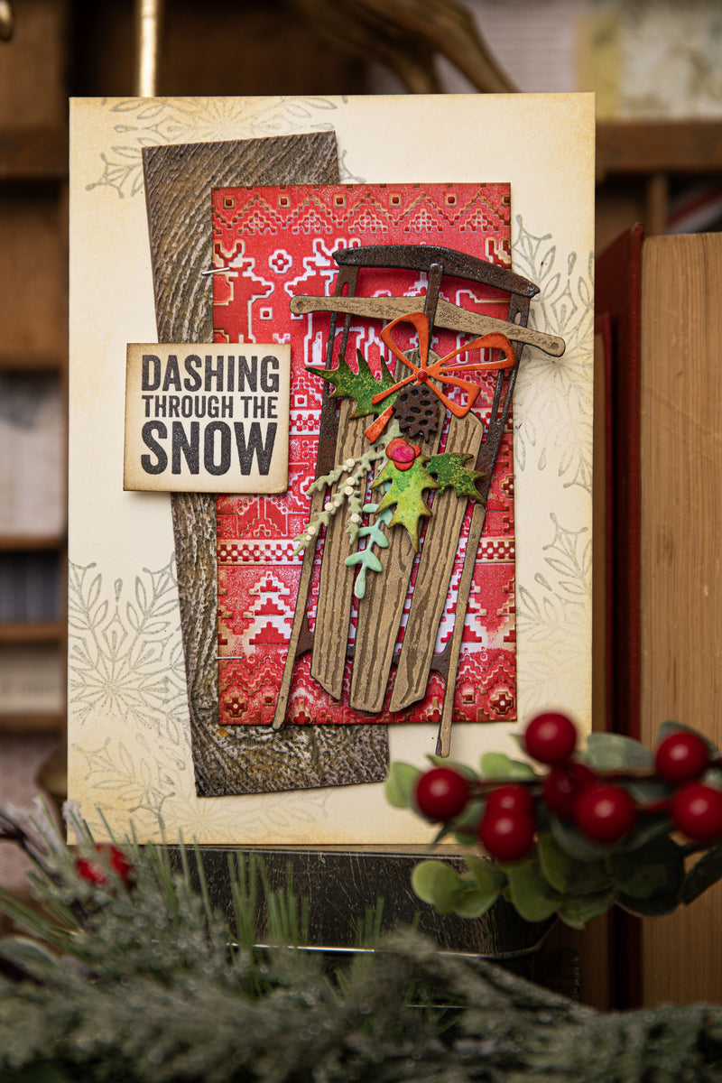 Sizzix Thinlits Dies by Tim Holtz Vintage Sled