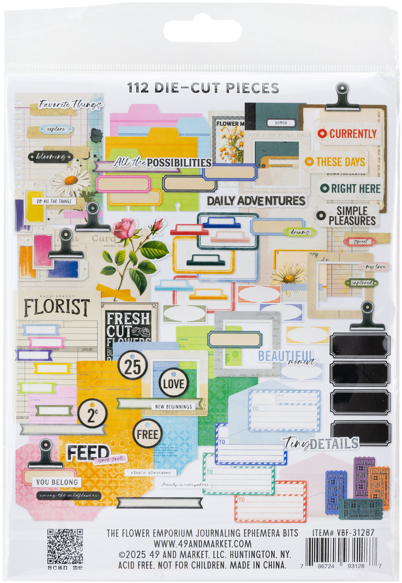 49 & Market - The Flower Emporium Journaling Ephemera Bits