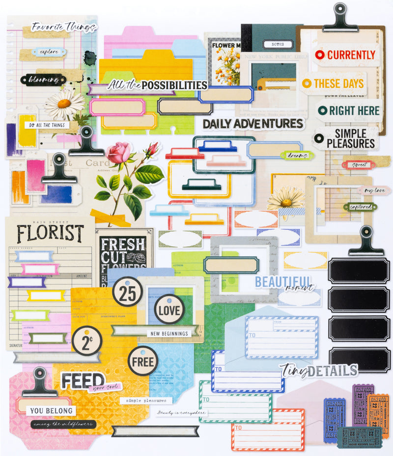 49 & Market - The Flower Emporium Journaling Ephemera Bits