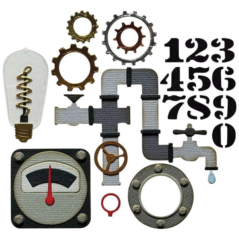 Sizzix Thinlits Dies by Tim Holtz Vault Industrial