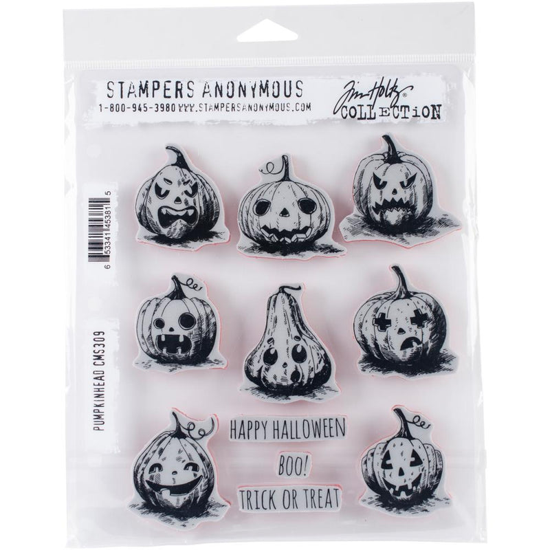 Tim Holtz Cling Stamps Pumpkinhead