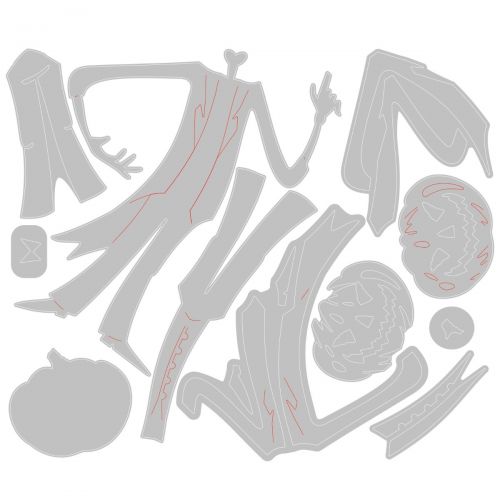 Sizzix Thinlits Dies by Tim Holtz Pumpkinhead Colorize