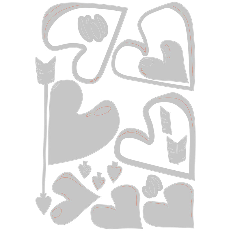 Sizzix Thinlits Dies by Tim Holtz Lovestruck Colorize