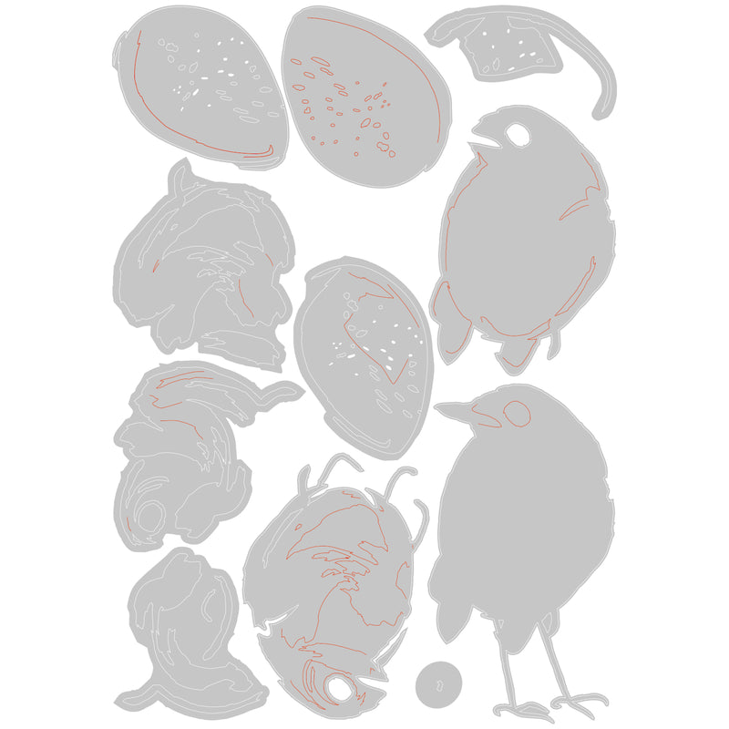 Sizzix Thinlits Dies by Tim Holtz Bird & Egg Colorize