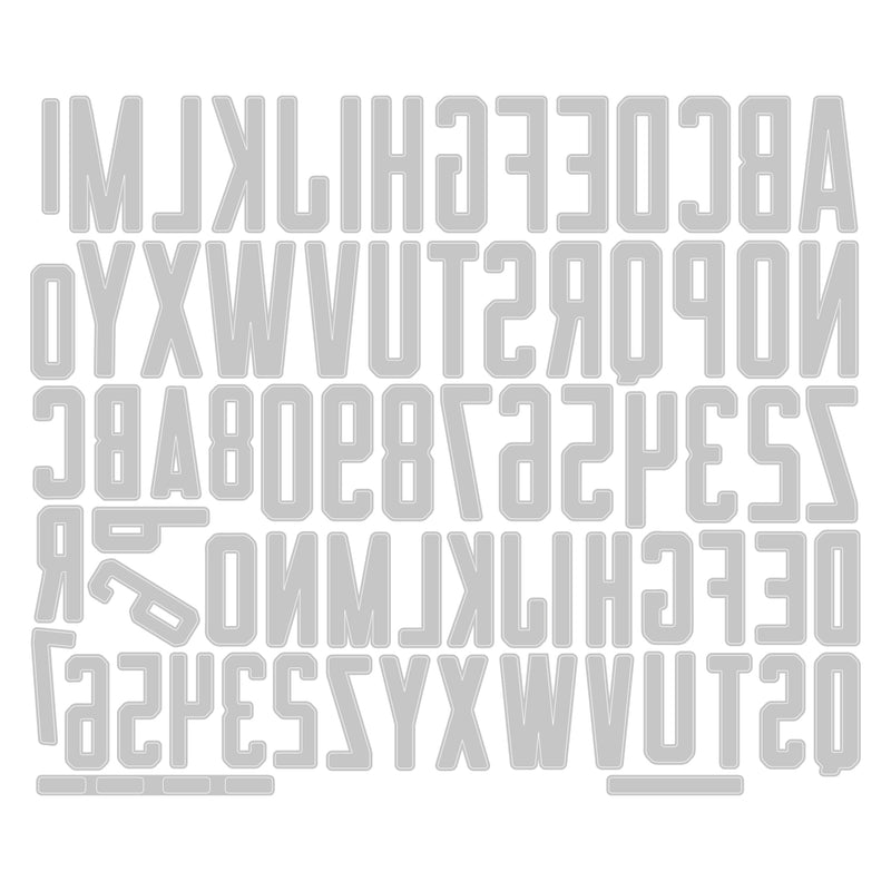 Sizzix Thinlits Dies by Tim Holtz Alphanumeric Theory