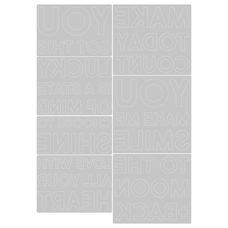 Sizzix Thinlits Dies by Tim Holtz Bold Text
