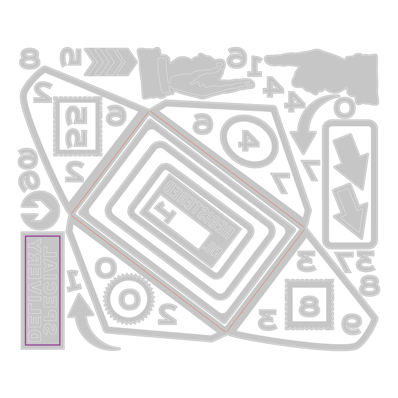 Sizzix Thinlits Dies by Tim Holtz Postale