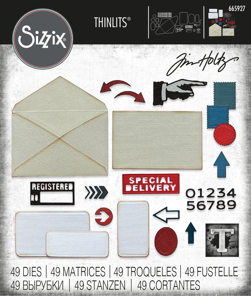 Sizzix Thinlits Dies by Tim Holtz Postale