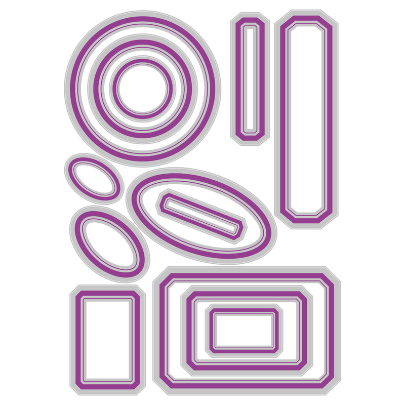 Sizzix Thinlits Dies by Tim Holtz Vintage Labels