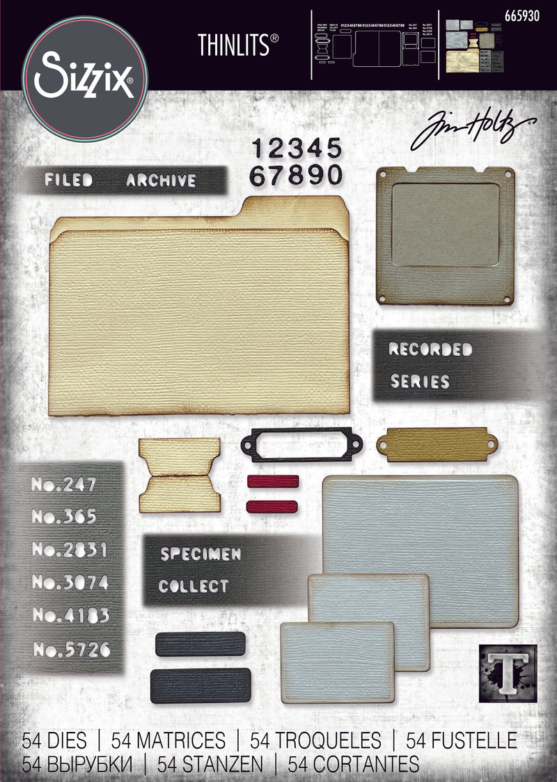 Sizzix Thinlits Dies by Tim Holtz Specimen