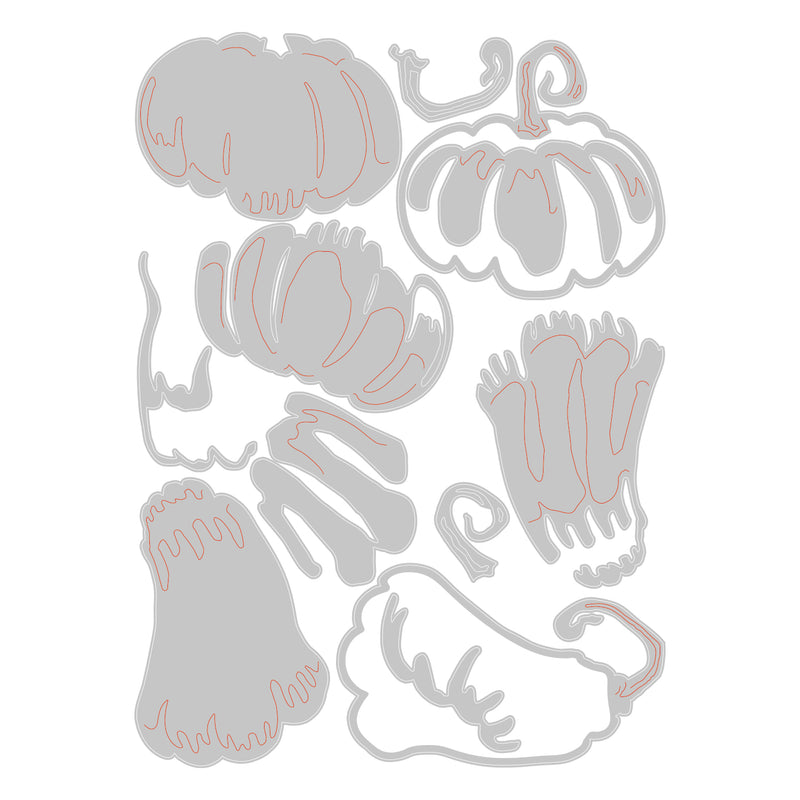Sizzix Thinlits Dies by Tim Holtz Pumpkin Duo Colorize