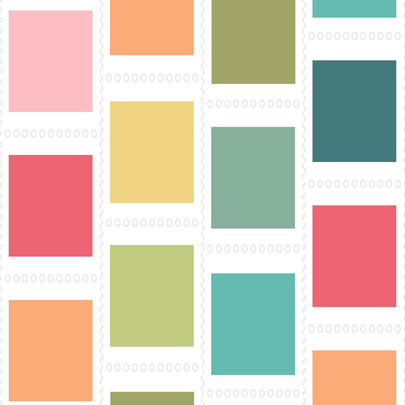 Spectrum Sherbet Washi Tape Roll - Insta Postage Stamp