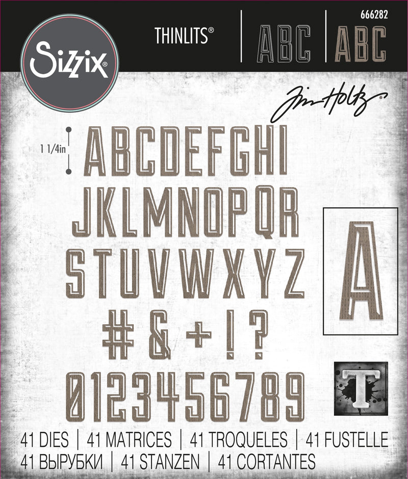 Sizzix Thinlits Dies by Tim Holtz Artsy Leaves