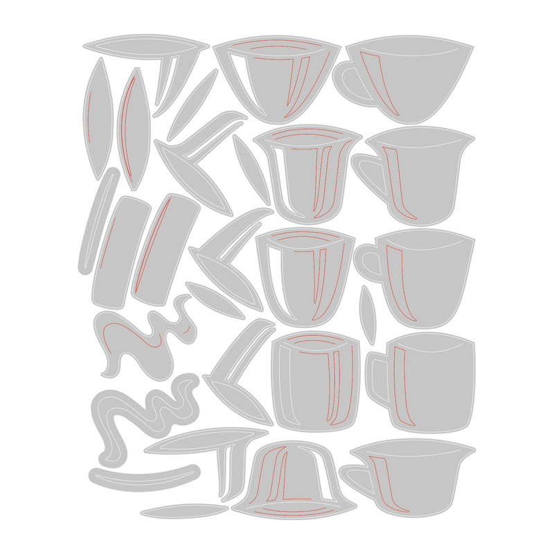 Sizzix Thinlits Dies by Tim Holtz Papercut Cafe