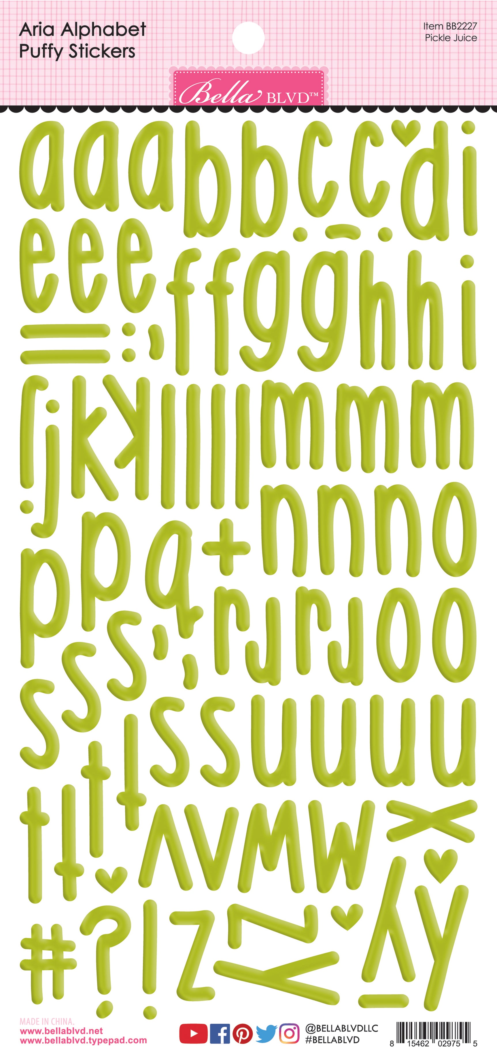 Sticko Alphabet Stickers-Silver Foil Script Small