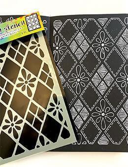 Dylusions Stencil Large Diamonds are Forever