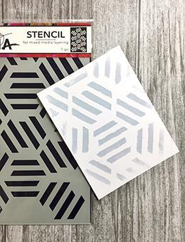 Dina Wakley Stencil Fractured Hexagons