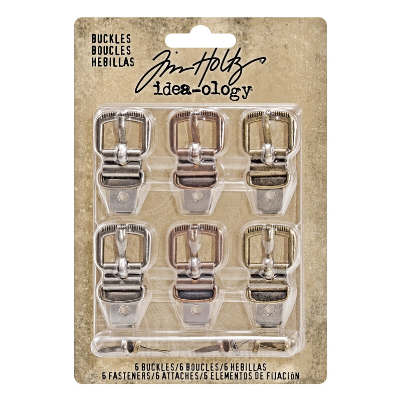 Tim Holtz Idea-ology Buckles 6/pkg
