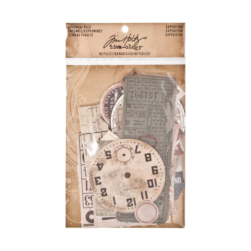 Tim Holtz Idea-ology Ephemera Pack Expedition