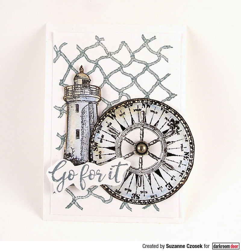 Darkroom Door Texture Stamp Fishing Net