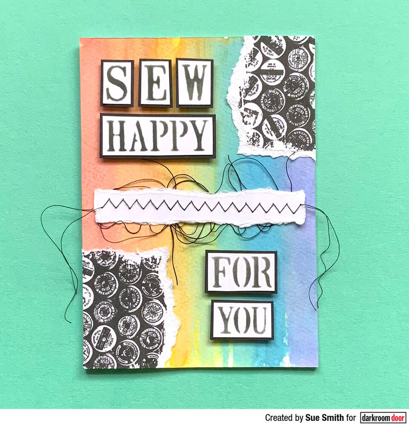 Darkroom Door Texture Stamp Sewing Spools