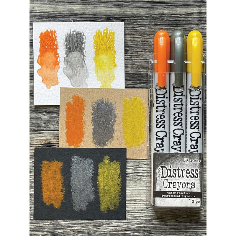 Tim Holtz Distress Pearl Crayons - Halloween Set 1