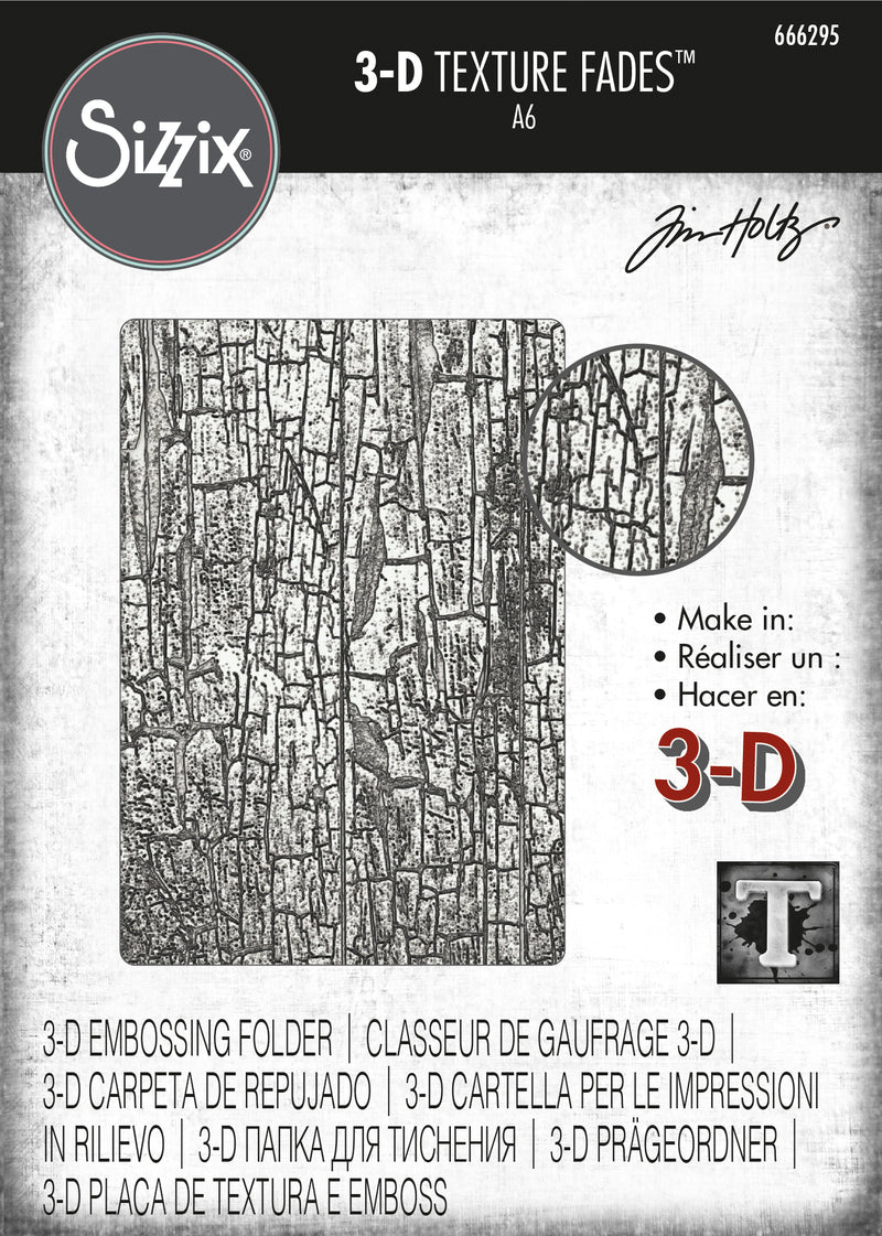 Sizzix 3D Texture Fades by Tim Holtz Cracked