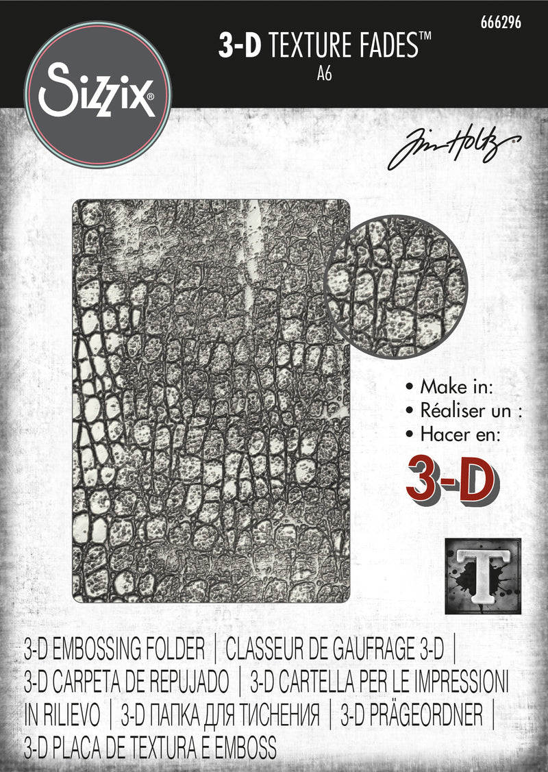 Sizzix 3D Texture Fades by Tim Holtz Reptile