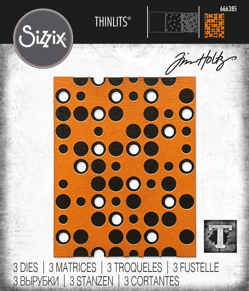Sizzix Thinlits Dies by Tim Holtz Layered Dots