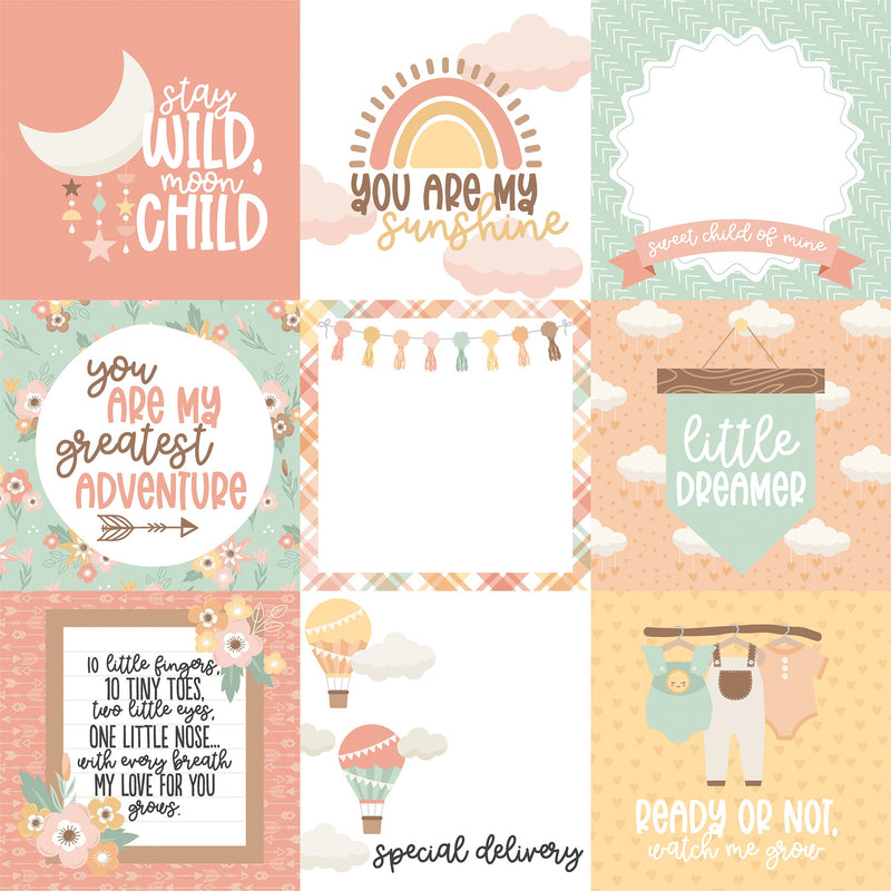 Our Baby Girl 4x4 Journaling Cards