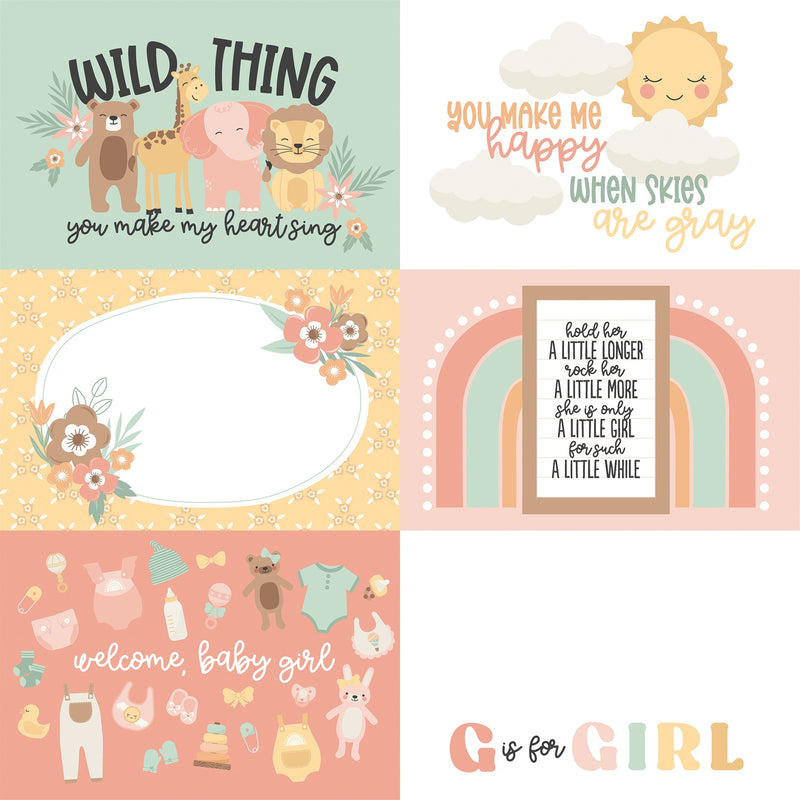 Our Baby Girl 6x4 Journaling Cards