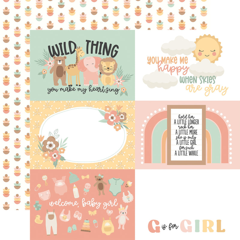 Our Baby Girl 6x4 Journaling Cards