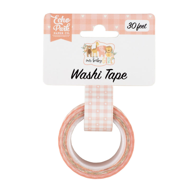 Our Baby Girl Washi Tape Plaid