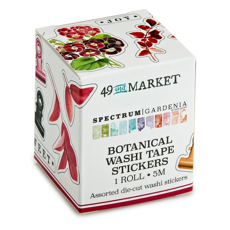 Spectrum Gardenia Washi Sticker Roll Botanical