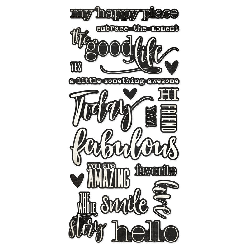 Simple Vintage Essentials Title Stickers