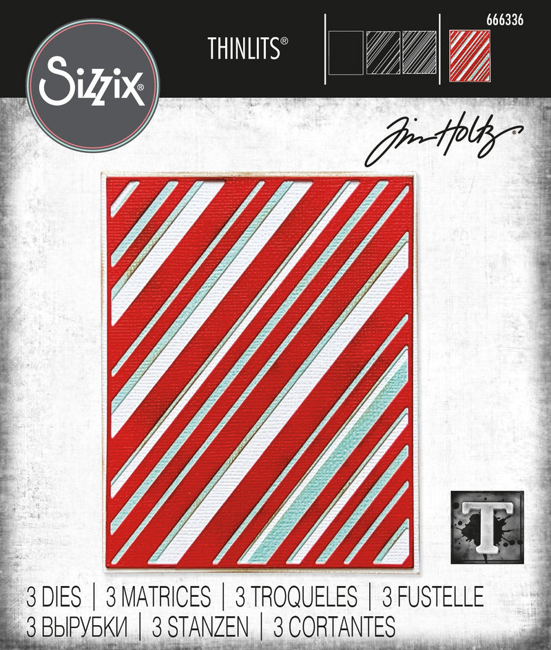 Sizzix Thinlits Dies by Tim Holtz Layered Stripes