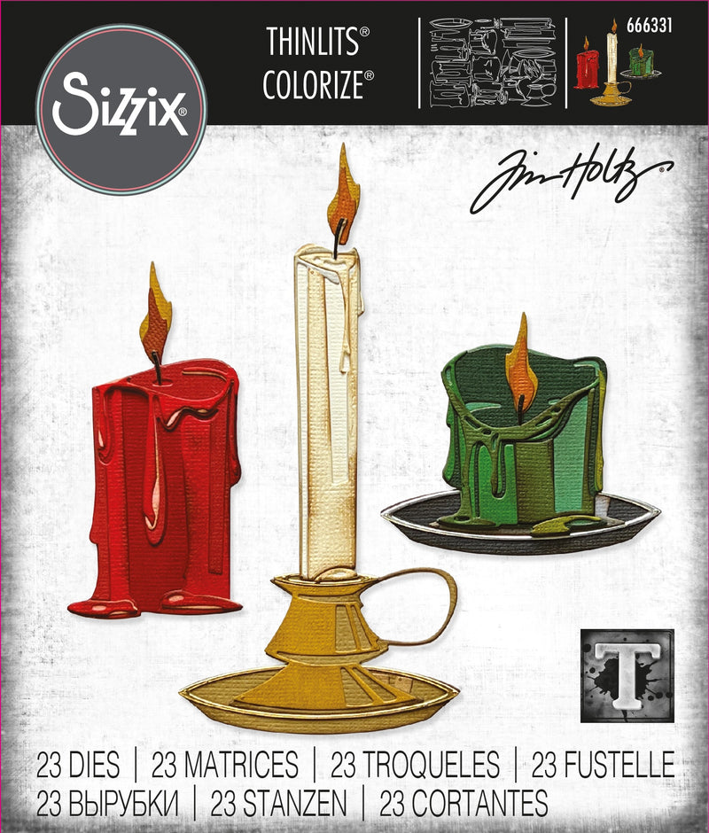 Sizzix Thinlits Dies by Tim Holtz Candleshop Colorize