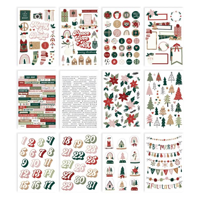 Boho Christmas Sticker Book
