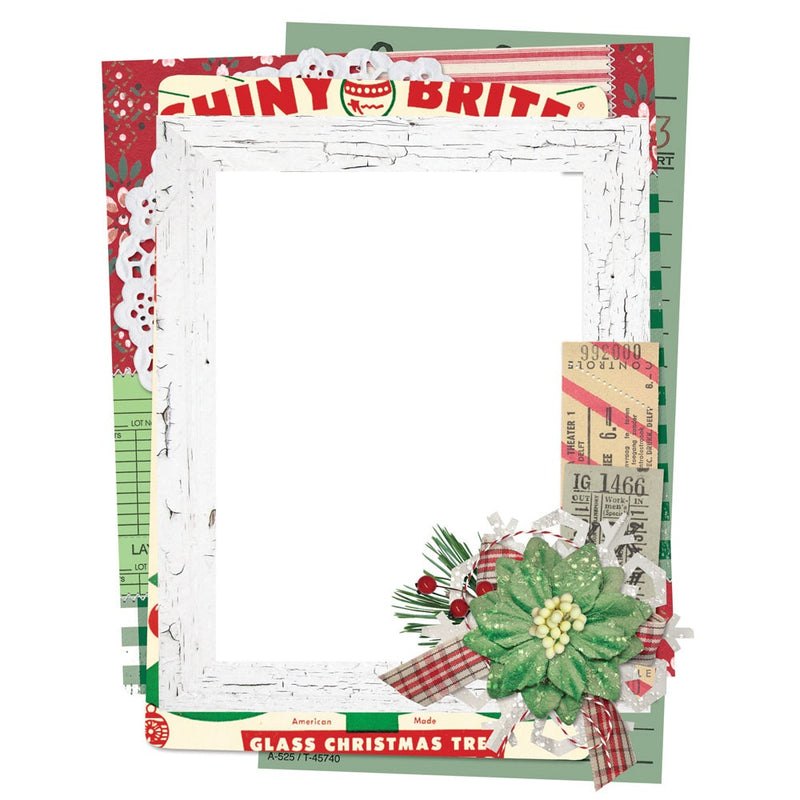 Simple Vintage Dear Santa Chipboard Frames