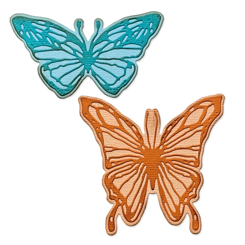 Sizzix Thinlits Dies by Tim Holtz Vault Scribbly Butterfly