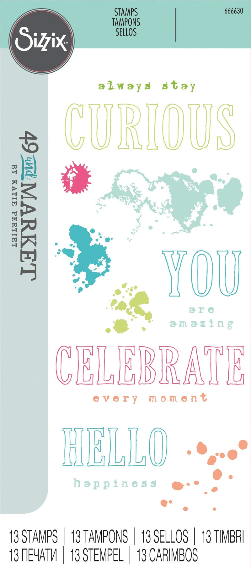 Sizzix Clear Stamps by 49 & Market