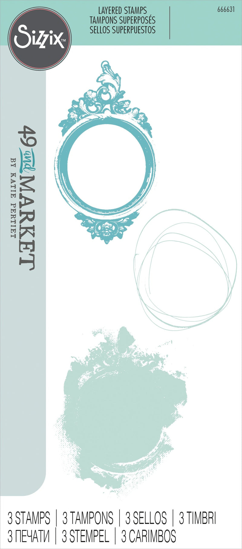 Sizzix Layered Clear Stamps by 49 & Market