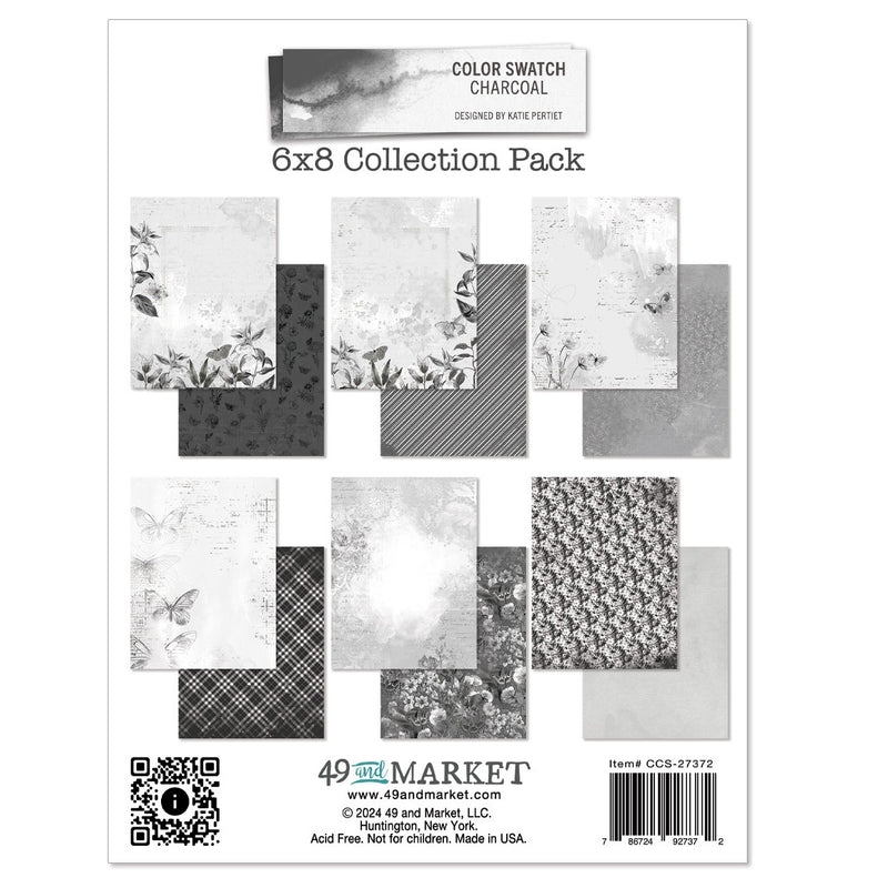 Color Swatch Charcoal 6x8 Collection Pack