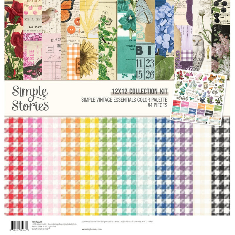 Simple Vintage Essentials Color Palette 12x12 Collection Kit