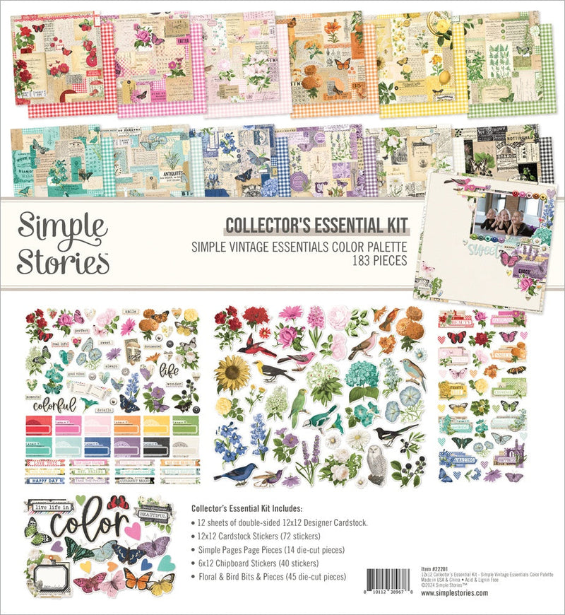 Simple Vintage Essentials Color Palette 12x12 Essentials Collector Kit