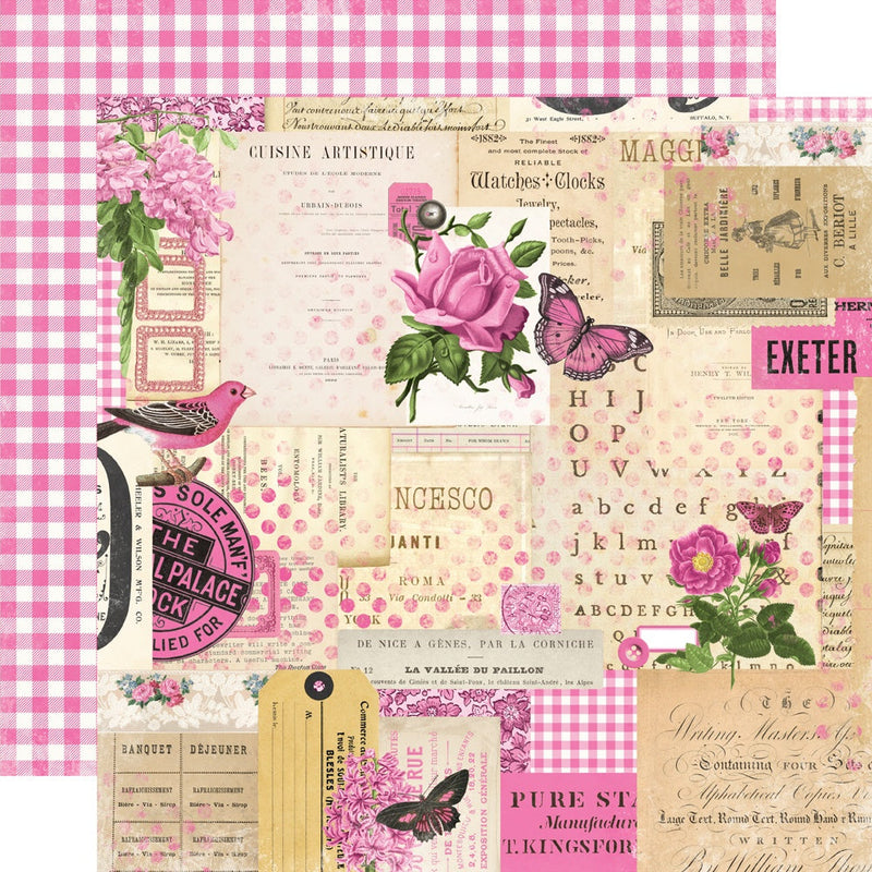 Simple Vintage Essentials Color Palette Pink Collage
