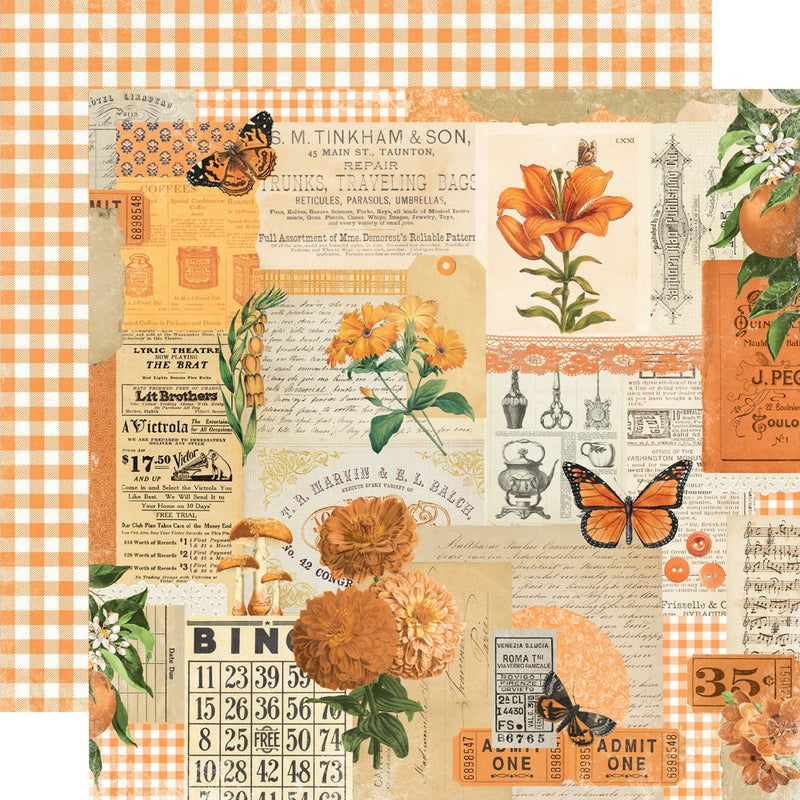 Simple Vintage Essentials Color Palette Orange Collage