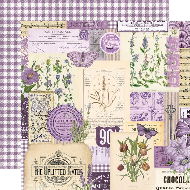 Simple Vintage Essentials Color Palette Purple Collage